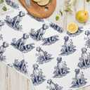 Sviojuce Chinoiserie Labrador Retriever Kitchen Towels Decorative 16x24 Set of 2, Blue and White Dog Dish Towels Cloths Dishcloths Tea Towel Gifts, Grandmillennial Bathroom Kitchen Hand Towel Decor