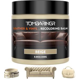 Leather Recoloring Balm  Repair Kit for Furniture Dye for Furniture Car Seats Shoes Repair Leather Dye for Scratched and Faded Couch Color Restorer - Beige AUTO Accessory