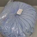 vctops Solid Velvet Seat Cushions Round Floor Pillows Thicken Chair Cushions Pleated Chair Pads Seat Pad Throw Pillows for Bedroom Living Room (Light Blue,Diameter 14")