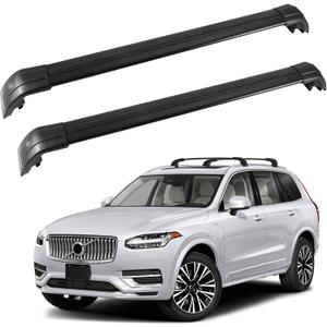 440 lbs Roof Rack Cross Bars for Volvo XC90 XC-90 2015-2026 Anti-Theft Lockable Roof Rails Aluminum Roof Luggage Rack Carrier