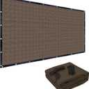 FAIR WIND 90% Sun Shade Cloth with Improved Grommets 10' x 12' Outdoor Sun Screen Fabric Cover for Patio Garden Pergola Canopy - Mocha