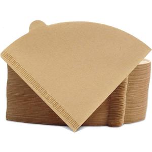 Cone Coffee Filters Size 02, 200 Count 1-4 Cups Unbleached V02 Disposable Coffee Filter Paper, Compatible with Conical Shaped Pour Over Coffee Dripper and Drip Coffee Maker