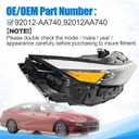 92012-AA740 Right LED Headlight Fit For Hyundai Elantra 2024-2025