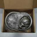 KAMANINA Decorative Curtain Drapery Holdbacks, Curtain Tiebacks Hooks with Screws Wall Mounted, Netted Texture Finials for Drapes Window Home Decoration, Antique Silver (1 Pair/2 Pack), Small