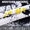 uideazone Mens Golf Shirt Dry Fit Athletic Polo Shirts Moisture Wicking Performance 3D Print Short Sleeve (White, XXL)