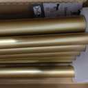 TONIAL1 Inch Double Curtain Rods 72 to 144 Inch (6 to 12 ft), Heavy Duty Decorative Drapery Rod for Windows 69 to 140 Inch (5.75 to 11.7 ft) with Classic Cap Finial, Gold