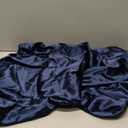BALAPET 2 Pack Satin Cervical Pillowcase, Smooth & Soft Pillow Case Cover,Ergonomic Pillowcase with Zipper,Cover Only(Navy Blue)