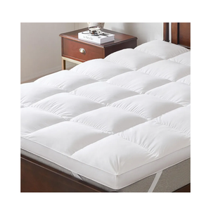 DWR Luxury Feather Down Fiber Comforter King Size, UltraSoft Egyptian CottonBlend Fabric, High FP Medium Weight for All Season Hotel Style Fluffy Duvet Insert with Ties (106"x90", White)