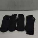 CaiDieNu Non Slip Diabetic Socks: 4 Pairs Non Binding Hospital Socks for Men Women with Grips Elderly Edema (11-13, Black)