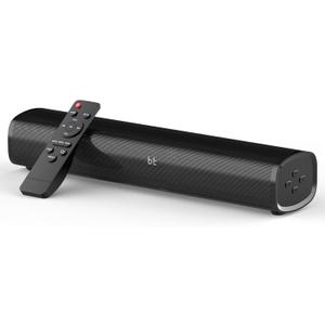 HDMI Sound Bar Smart TV, Home Theater Surround Sound Bars, TV Speakers Sounds Bar Bluetooth HDMI AUX OPT COAX USB Home Audio Surrounds Sounds System For PC Projector Game News/ Music/ Movie, Black