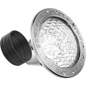 50FT AC120V LED Pool Lights, 10 Inch 35W Pure White Pool Light, Only for Replacement of 10 Inch Underground Pool Niches, Input Voltage AC 120V