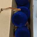 18 Pcs Velvet Christmas Balls Bulk 3.15, 2.76, 2.36 Inch, Flocked Xmas Tree Ball Ornaments Plastic Velvet Christmas Ornaments Xmas Tree Hanging Decoration(Navy Blue)