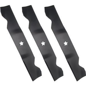 3PCS Z254 54 Inch Mower Blades Compatible with Hus qvarna Z254 MZ54 RZ5424 RZ5426 YTH26V54 YTH2454 YTH24V54 LGT2654 LGT2554 187256 532187256 53218725 for 54'' Deck Lawn Mower