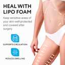 IMPRESA Liposuction Foam Pads - 3-Pack - White - 8 x 11 x 0.5 in - for Abdominal Binder Post Surgery - Even Pressure for Liposuction Compression Garments - Custom Fit for Tummy Tuck Recovery