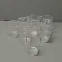 9 Pack Plastic Drinking Glasses, 12 Oz Unbreakable Acrylic Water Tumblers, Reusable Shatter-Proof Clear Glasses, Whiskey Drinkware Cups Set for Party Kitchen, Iced Water Tea Coffee