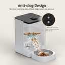VOLUAS Automatic Cat Feeder, 4L Timed Dry Food Dispenser for Cats & Dogs