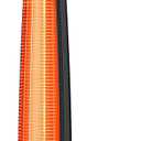 Outdoor Patio Heater, Electric Infrared Heat for Garage Backyard Indoor use, Portable Space Radiant Tower Heater with 60 Oscillating, Tip-over & Overheat Protection, Super Quiet,Waterproof, Black
