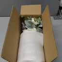 Faux Flowers with Vase,Artificial Silk Roses in Vase, Fake Plant Eucalyptus Flower Arrangement for Home Office Farmhouse Bathroom Dining Table Centerpiece Decorations Coffee Table Decor (White)