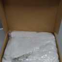 30 Inch Faux Fur Christmas Tree Skirt with LED Lights Soft Snow White Plush Tree Mat Christmas Decorations Fluffy Tree Skirts Xmas Holiday Party Indoor Decorations