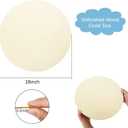 Whaline 18 x 0.1 Inch Wood Circles for Crafts 10 Pcs Christmas Unfinished Round Wooden Discs Farmhouse Rustic Wood Sign Natural Blank Wooden Slices for Winter DIY Painting Carving Art Craft Decor