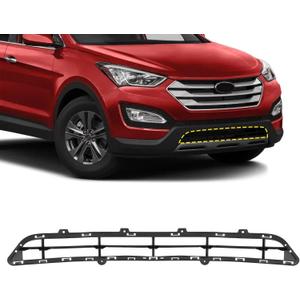 Front Bumper Lower Grille Compatible with Hyundai Santa Fe Sport 2013-2016