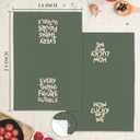 Green Inspirational Kitchen Towels Gifts Decor, Motivational Dish Tea Towel for Kitchen, Positive Affirmation Gift Hand Towels for Bathroom, Preppy Inspirational Gifts, 16x24 Inch Set of 2
