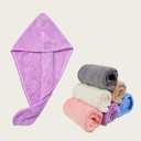 Silky Soft Coral Fleece Drying Towel Ultra-Absorbent for All Hair Types Quick Drying