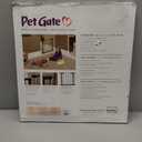 MidWest Homes for Pets 29-Inch High Walk-Thru Pressure Mounted Steel Dog Gate, Expands to 38 Inches Wide, Includes 3-inch Extensions, Textured Graphite