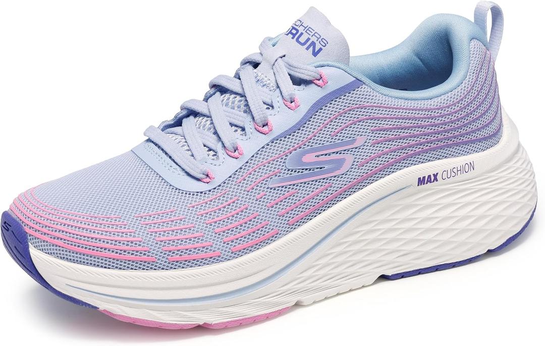 Skechers Women's Summits Torre Trainers (7.5, Light Blue/Pink)