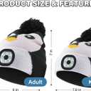 LED Beanie with Light for Adults, USB Rechargeable Headlamp Cap Unisex Winter Warm Knit Night Light Hat for Camping Running