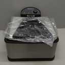 Elite Gourmet Electric Deep Fryer, 4.5 Qt Total Oil Capacity (Dual 2-Qt Split Baskets), 1700 Watts, Stainless Steel, Separates Foods for Simultaneous Cooking, Stainless Steel