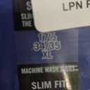 Van Heusen Men's Dress Shirt Slim Fit Flex Collar Stretch Solid, Royal Blue, 17.5" Neck 34"-35" Sleeve (X-Large)