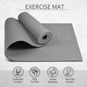 Large Workout Mat 6'x2'  Home Gym Flooring for Weightlifting, Jump Rope, MMA, Yoga, Cardio, Stretch, Plyo