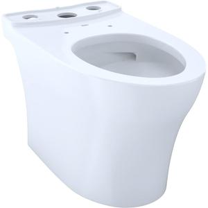 TOTO Aquia IV Elongated Skirted Toilet Bowl with CEFIONTECT, Cotton White - CT446CUGN#01 TOTO Aquia IV Elongated Skirted Toilet Bowl with CEFIONTECT, Cotton White - CT446CUGN#01