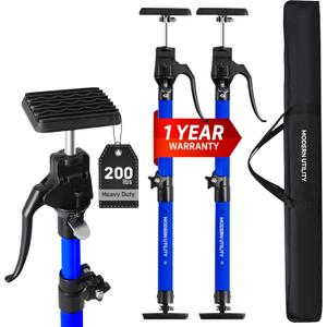 Adjustable Cabinet Jacks for Installing Cabinets (22.8-45.3 2 Pack) Heavy Duty 200 lb Metal Quick Support Rod & Third Hand Support System with Swivel Non-Slip Pads for Drywall and Ceilings.