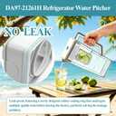 DA97-21261H Water Pitcher Compatible with samsung Refrigerators RF29BB8600QL, RF30BB6600QL, RF30BB660012, etc Refrigerator Water Pitcher, Includes 2 Spare Sealing Rings, Leak-Proof