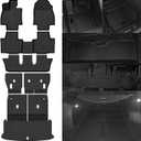 Floor Mats Fit for 2024 2025 Lexus TX TX350 TX550H+ 7 Seats 2nd Row Bench Chairs Floor Mats & Trunk Mat with Backrest Mats and 2nd Backrest Mats Replacement for Lexus TX Accessories