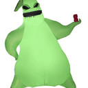 Gemmy Giant Halloween Inflatable Oogie Boogie, 10.5 ft Tall, Multi
