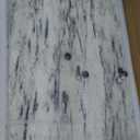Lovdeco Marble Cutting Board, Pastry Board For Kitchen, Large Ink White Marble Slab Gift With Non-Slip Feets, 16x20 Inch, 1 Piece
