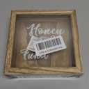 Juvale Honeymoon Fund Box Wedding Decorations for Reception - 7 x 7 Inch Wooden Rustic Wedding Card Box