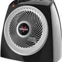 Vornado VH10 (2025) Space Heater for Indoor Use, Adjustable Thermostat, 2 Heat Settings, Advanced Safety Features, Integrated Carry Handle, Large Heater for Bedroom and Living Room, Quiet, Black