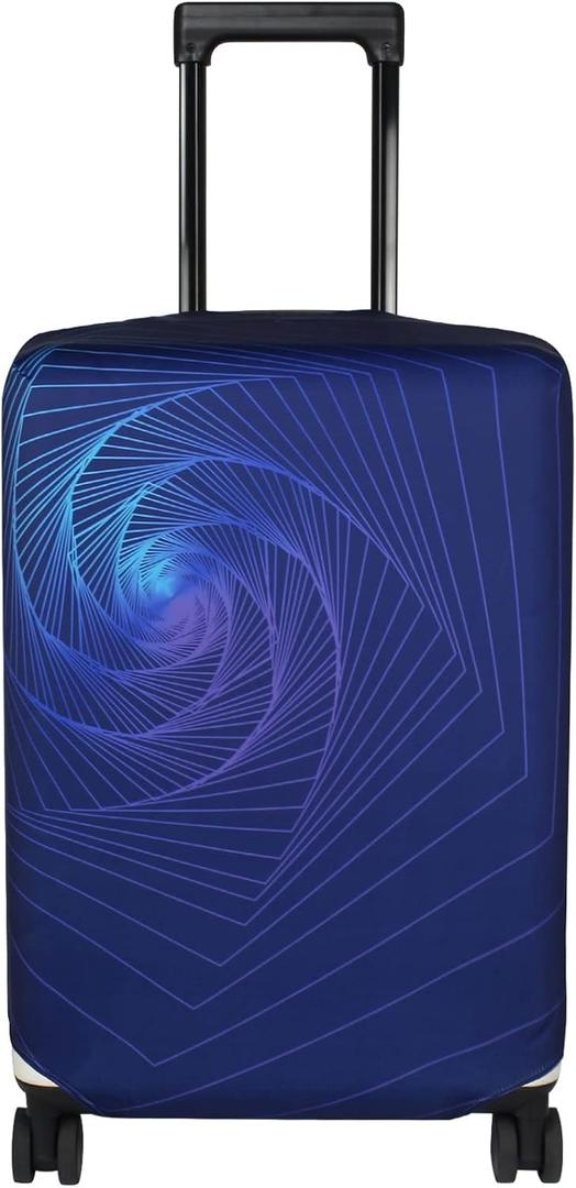 Explore Land Travel Luggage Cover Suitcase Protector Fits 23-26 Inch Case (Gyrotropic, M)