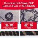 Pocket Hose 75 FT Copper Bullet Expandable Garden Hose w/10 Pattern Thumb Spray Nozzle AS SEEN ON TV 650psi 3/4 in Patented Lead-Free Ultra-Lightweight Solid Copper Anodized Aluminum