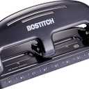 Bostitch EZ Squeeze™ 3-Hole Punch for 20 Sheets - Silver/Black (HP20)
