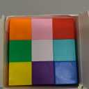 MUKLEI 45 PCS Wooden Blocks, Colorful Cube Blocks 0.8 Inch Square Cube Blocks Wooden Cube Block for Crafts, DIY Projects and Puzzle Making