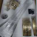 42'' Ceiling Fan with Lights and Remote, Low Profile Modern Ceiling Fan Gold, 6 Speed, Reversible, 3000k-6000k LED, Quiet DC Motor for Indoor Outdoor Bedroom Living Room