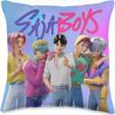 Kpop Demon Hunters Saja Boys Officially Licensed Throw Pillow (16x16)
