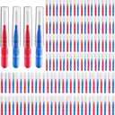 RAZOKO Interdental Brush, Flossing Head,Easy Use Tooth Cleaning Tool 176 Count (2.5mm/3mm)