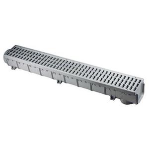 NDS 864G Pro Series Channel Drain, Gray, 5-In. - Quantity 1