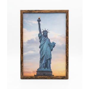 Statue Liberty Black Framed Canvas Wall Art for Bedroom Living Room Kitchen Bathroom Posters Prints Pictures Wall Decor Painting Artwork 8x12